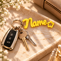 Custom 3D Printed Name Keychain – Personalized Keyring